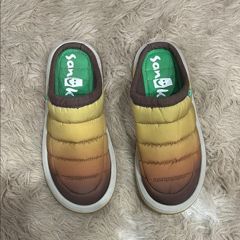 Sanuk Brown Gradient Slip-On Shoes